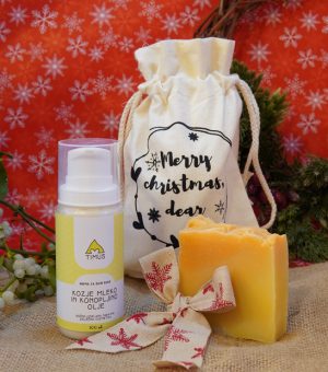 Božični paket naravne kozmetike za suhe roke