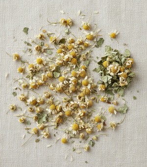 Domač zeliščni čaj kamilica za prebavo in pomiritev želodca